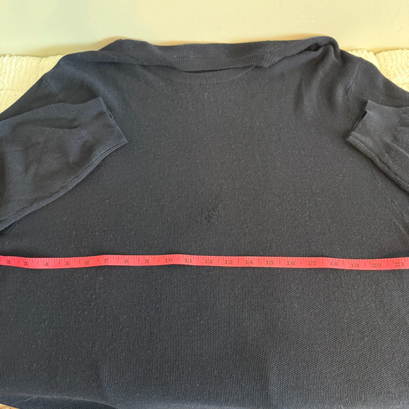 VTG Brooks Brothers Mens Knit 100% Merino Wool Black Long Sleeve Sweater Size XL - Picture 5 of 9